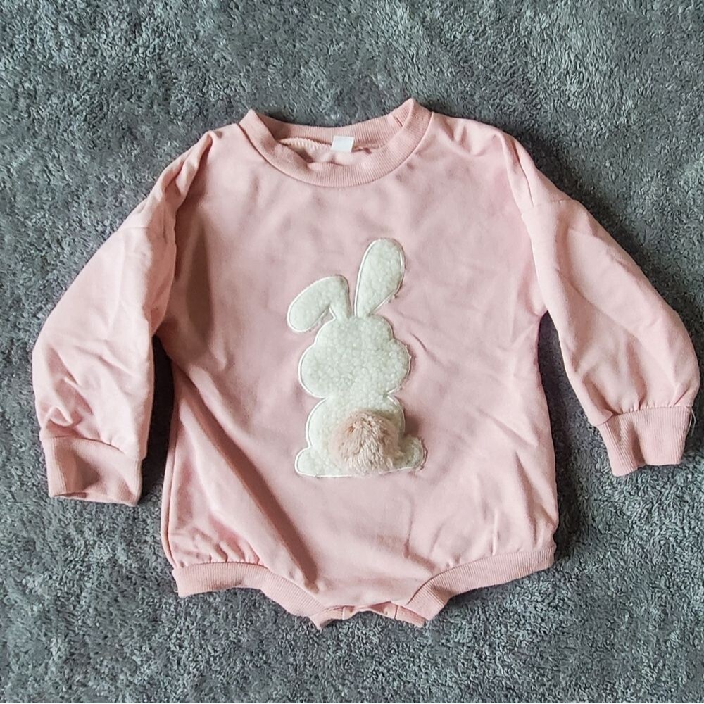 Bunny Baby Pink Onesie Size 90 (24M)